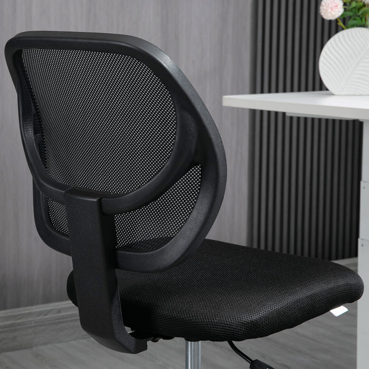 Vinsetto Ergonomic Mesh Office Chair, Standing Desk Compatible, Adjustable Footrest and Seat Height, Black