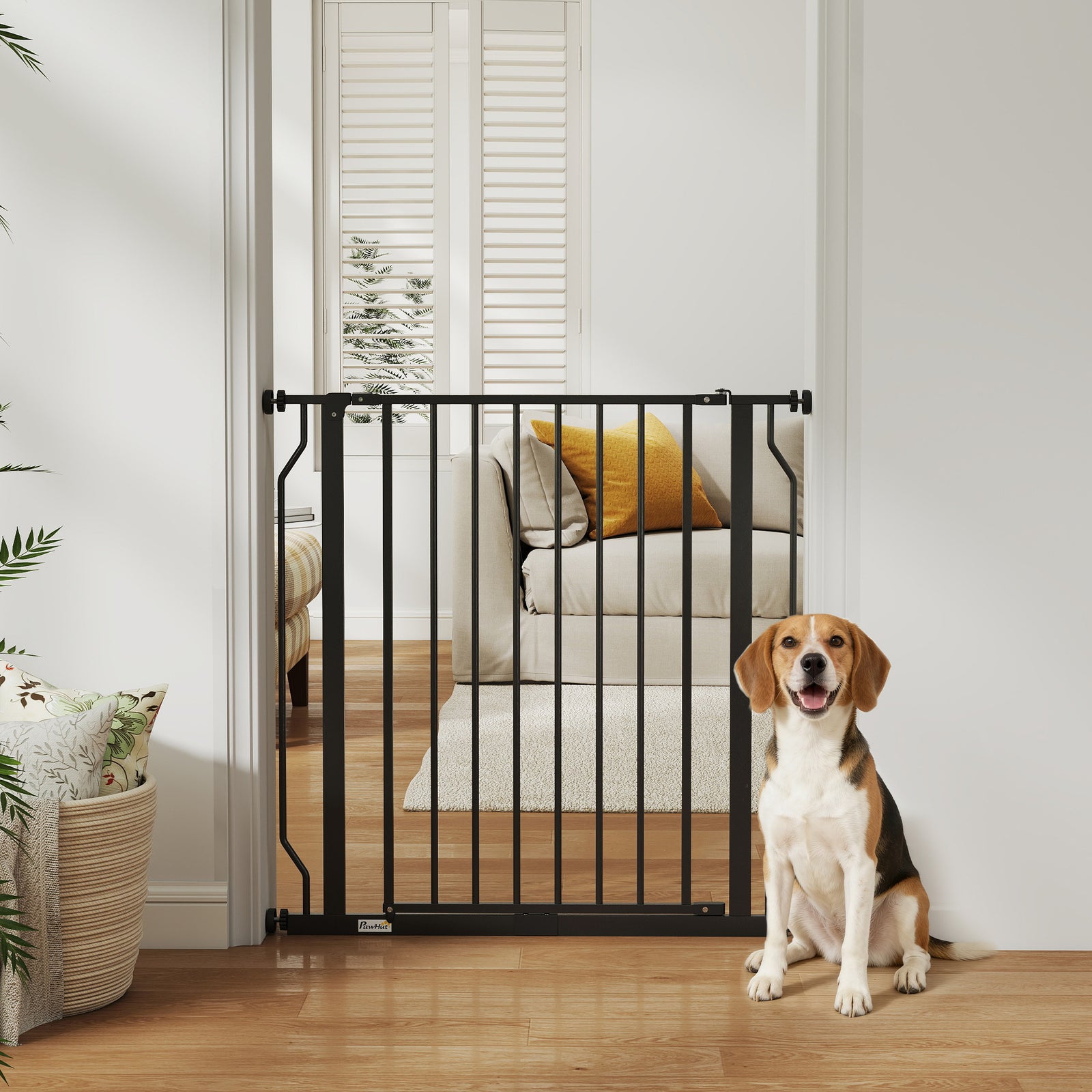 Extra Wide Dog Gate, with Door Pressure, for Doorways, Hallways, Stair