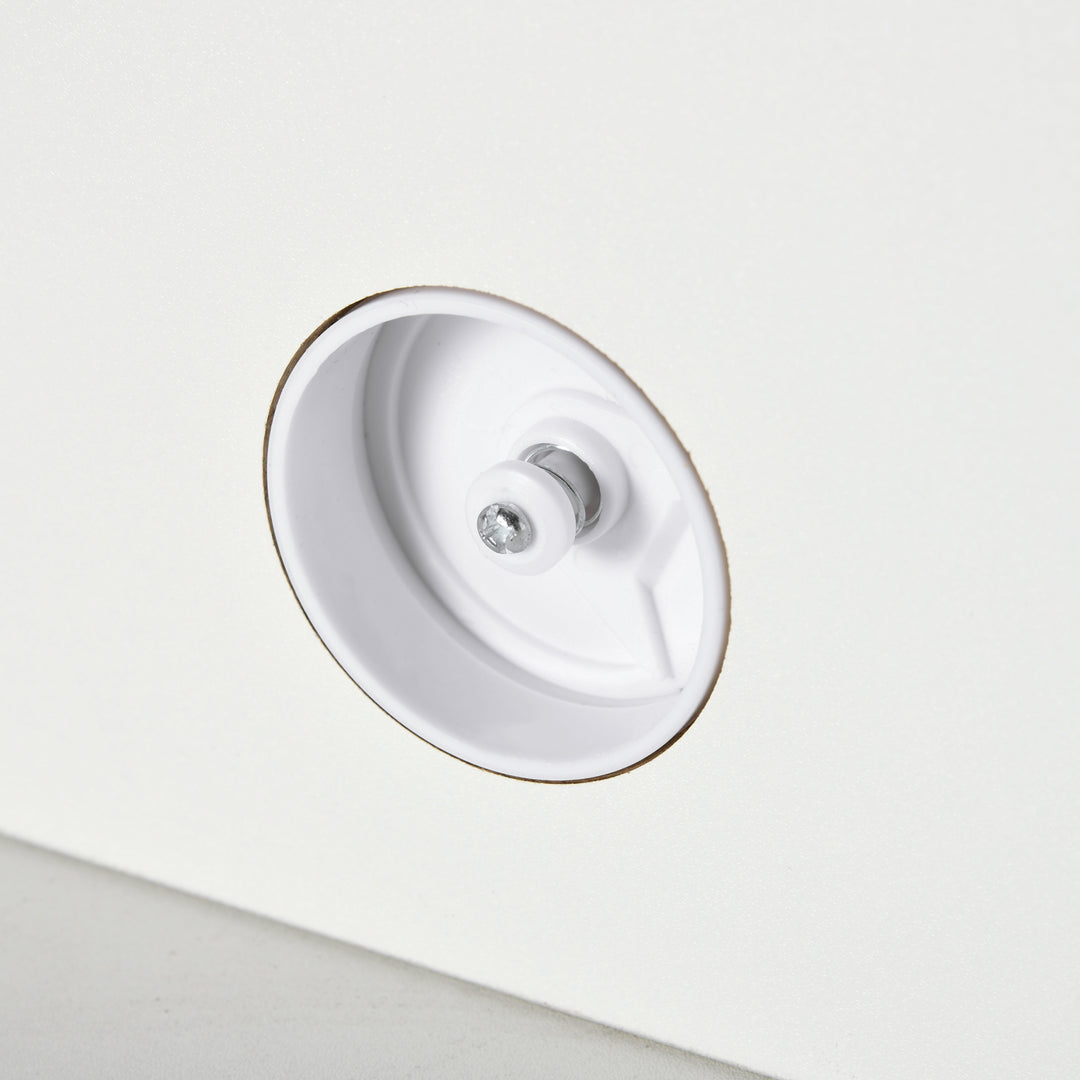 MCL Floating TV Unit Stand for TVs up to 40", Wall Mounted Media Console with Storage Shelf, Entertainment Center, White