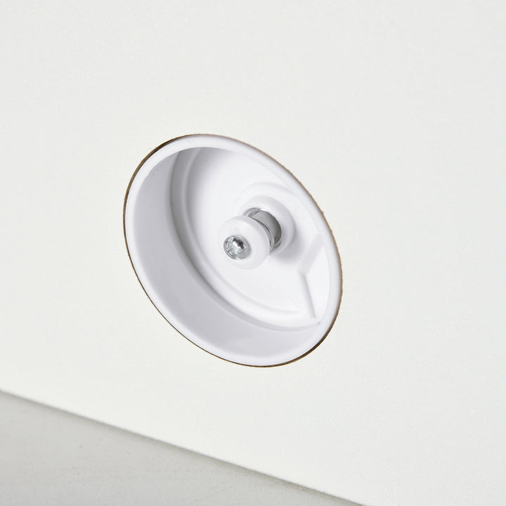 MCL Floating TV Unit Stand for TVs up to 40", Wall Mounted Media Console with Storage Shelf, Entertainment Center, White