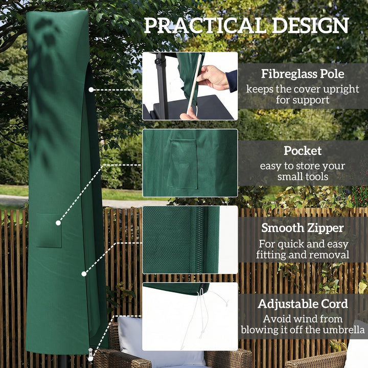 Garden Parasol Cover, Waterproof Cantilever Banana Umbrella Protector,