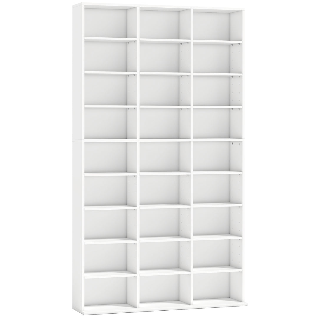 835 CD/500 DVD Storage Unit, Blu-ray Media Storage Shelf with 27 Compa
