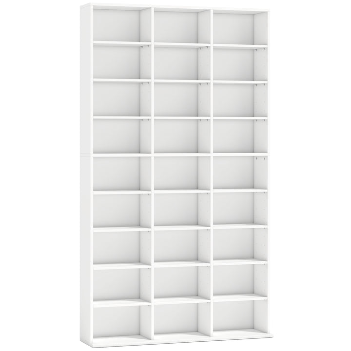 835 CD/500 DVD Storage Unit, Blu-ray Media Storage Shelf with 27 Compa