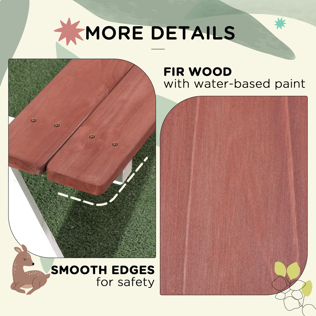 Kids Picnic Table, Wooden Table and Bench Set, Kids Garden Furniture f