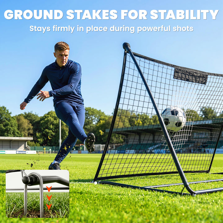 Football Rebounder Net, Portable Kickback Football Rebounder Net with 