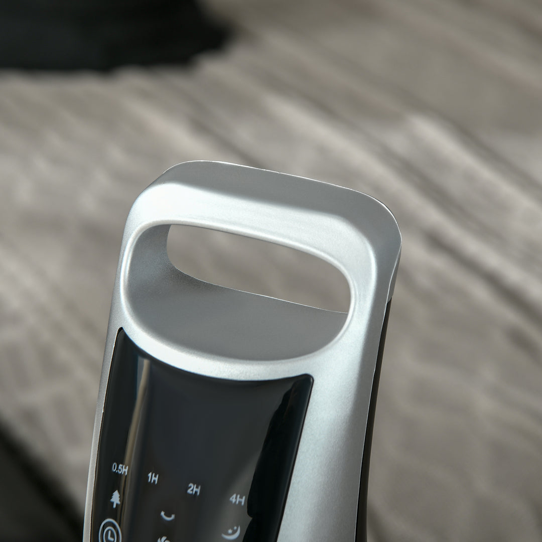 MCL 36'' Freestanding Tower Fan, 3 Speed 3 Mode, 7.5h Timer, 70 Degree Oscillation, LED Panel, 5M Remote Controller, Silver