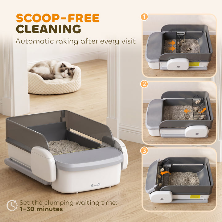 Self Cleaning Cat Litter Tray, Open-Top Automatic Litter Box with APP - view 4