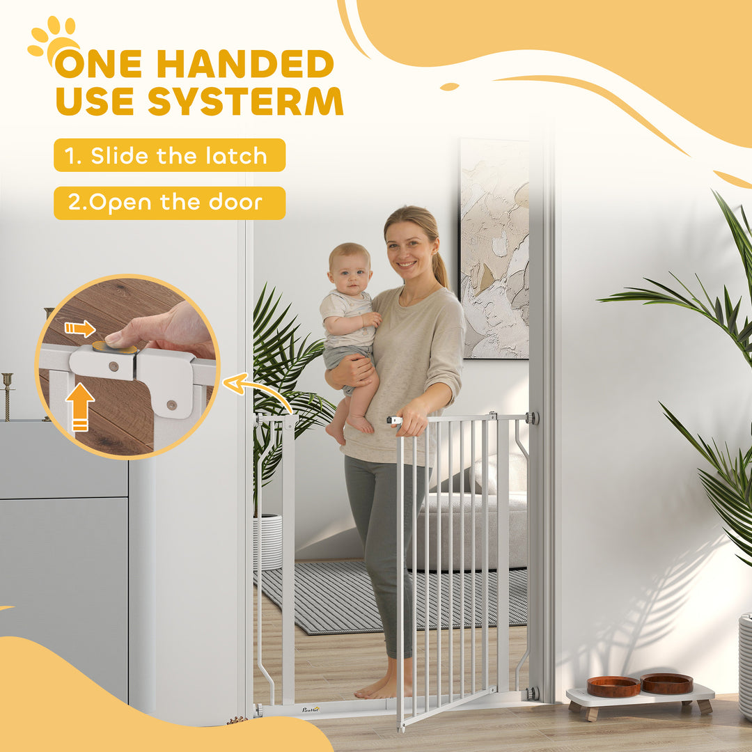 Extra Wide Dog Gate, with Door Pressure, for Doorways, Hallways, Stair