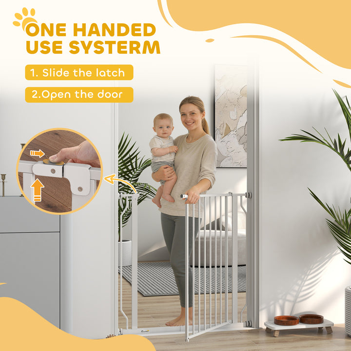 Extra Wide Dog Gate, with Door Pressure, for Doorways, Hallways, Stair