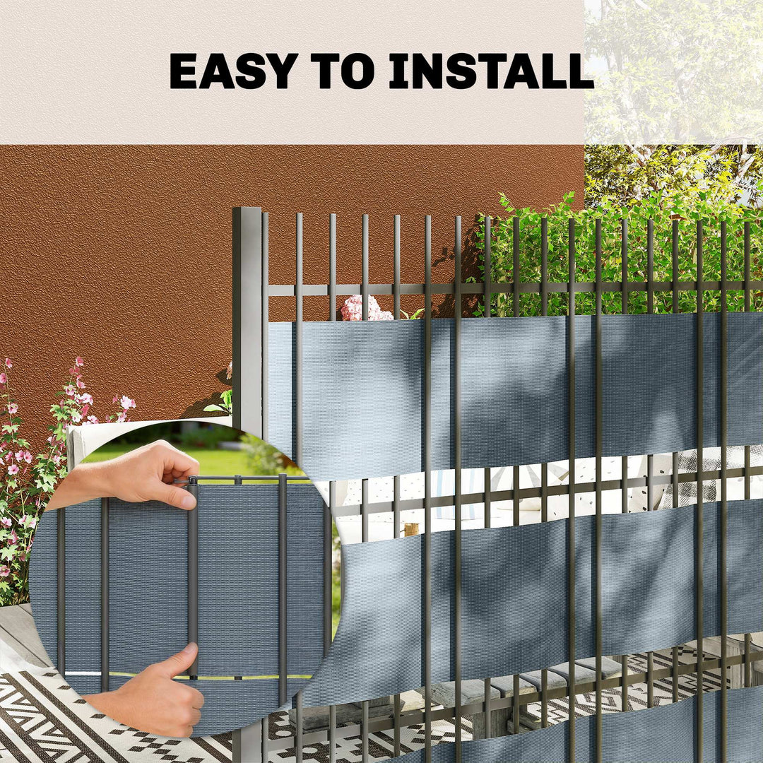 2Pcs Privacy Garden Screen Fence, UV Resistant Waterproof Windbreak Fe