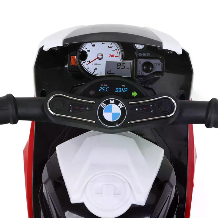 MCL Electric Motorbike for Kids Ride on BMW Motorbike W/Headlights and Music, 6 V-Red