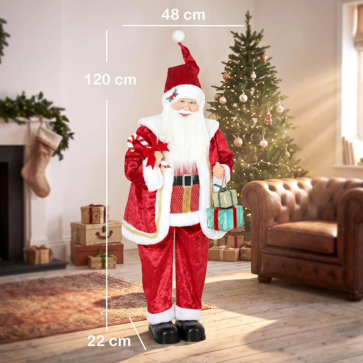 120cm Life Size Singing Dancing Santa Claus, Standing Musical - view 3