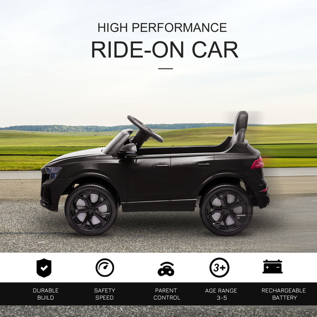 Licensed Audi RS Q8 Electric Ride On Car, with Remote Control, Black