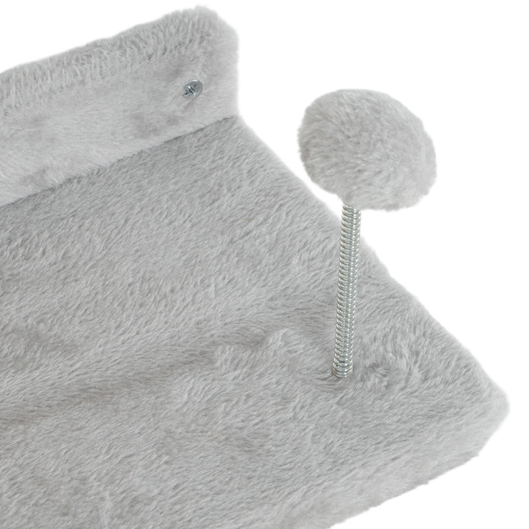 4-Piece Cat Wall Shelves with Steps, Ladder, Jumping Platforms, Light Grey