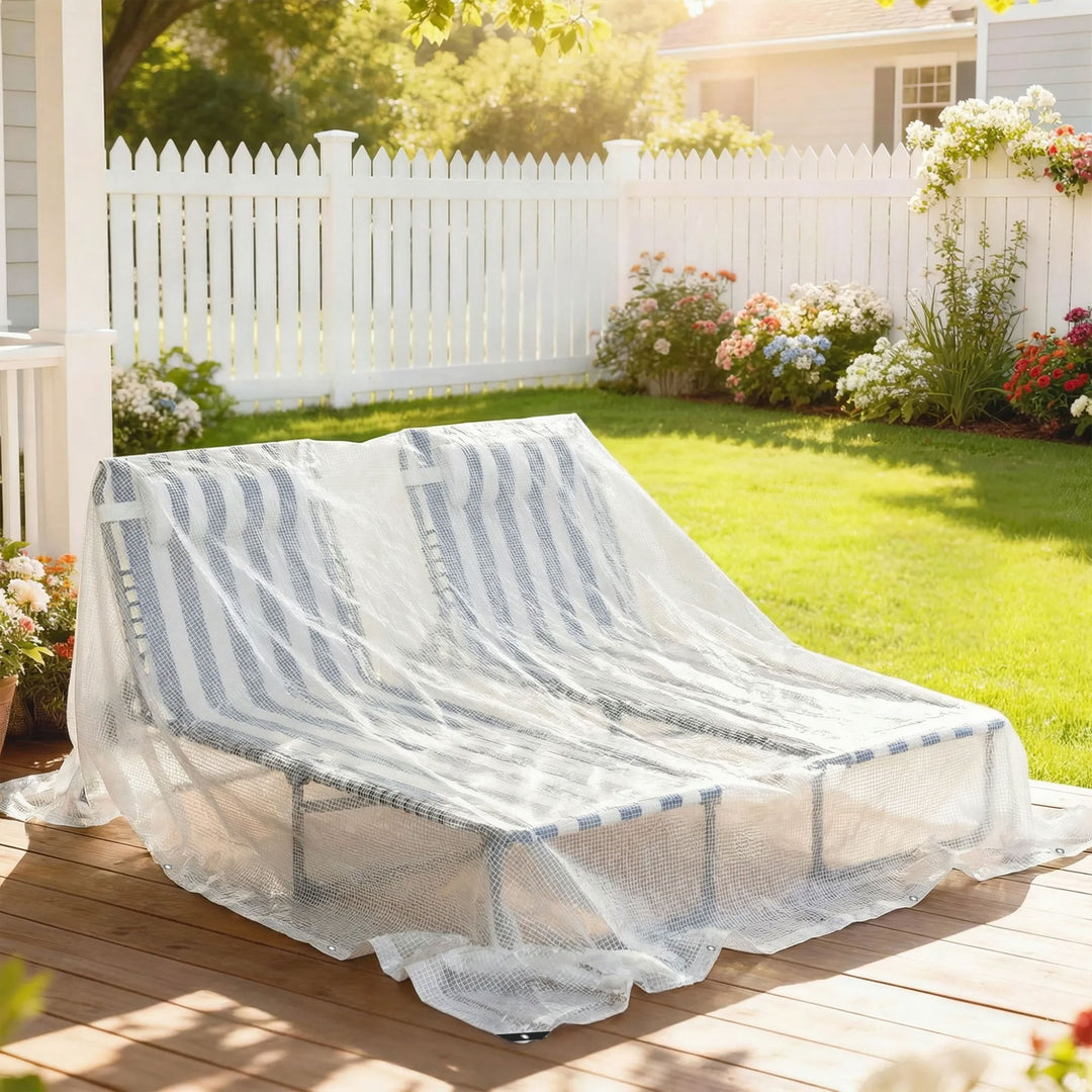 3 x 5m Waterproof Tarpaulin, Heavy Duty 140GSM Tear-Resistant PE Tarp 