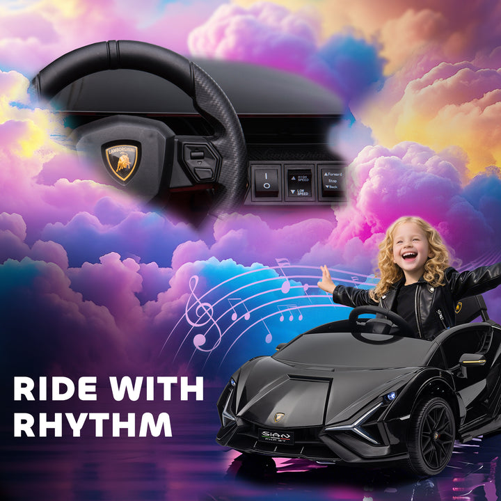 Lamborghini Sian Licensed Electric Car for Kids, 12V Kids Electric Rid