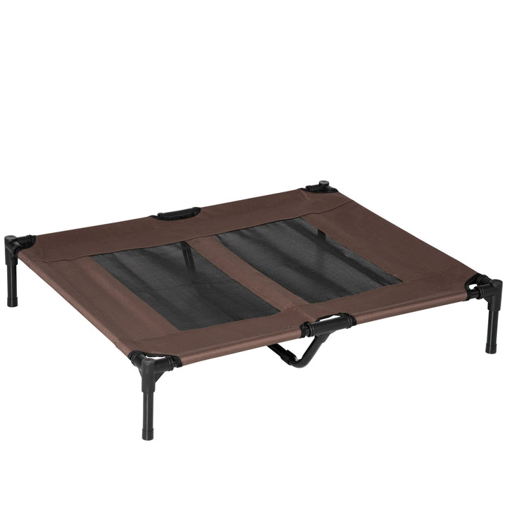 MCL Large Raised Dog Bed Cat Elevated Lifted Cooling Portable Camping Basket Outdoor Indoor Mesh Pet Cot Metal Frame
