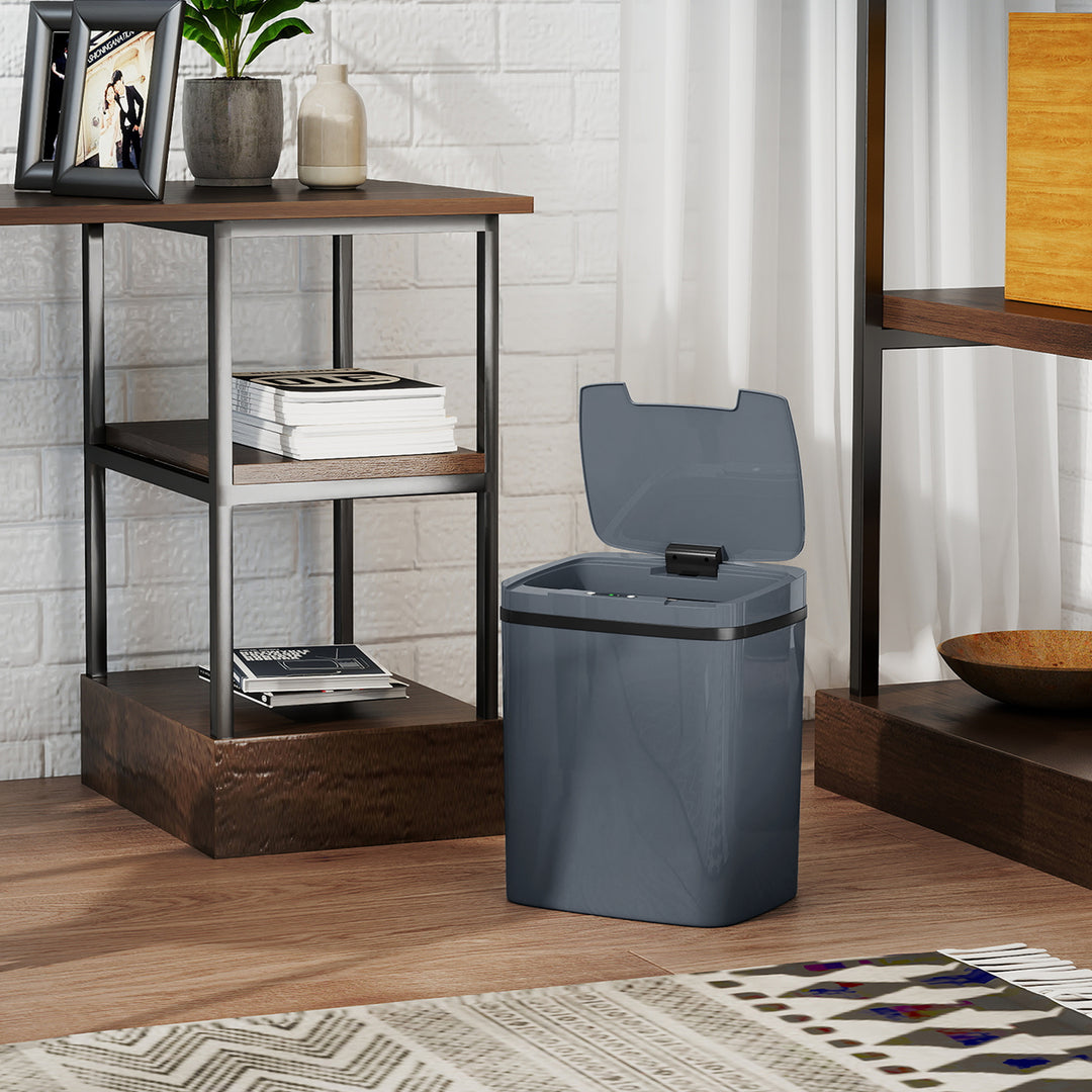15L Sensor Bin, Automatic Touchless Kitchen Bin, Easy Clean, Battery Operated for Home Office, Bedroom, Bathroom