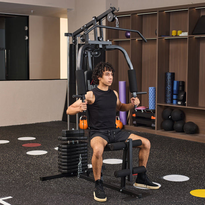 Multifunction Home Gym Machine, with 45kg Weight Stacks, for Strength Training