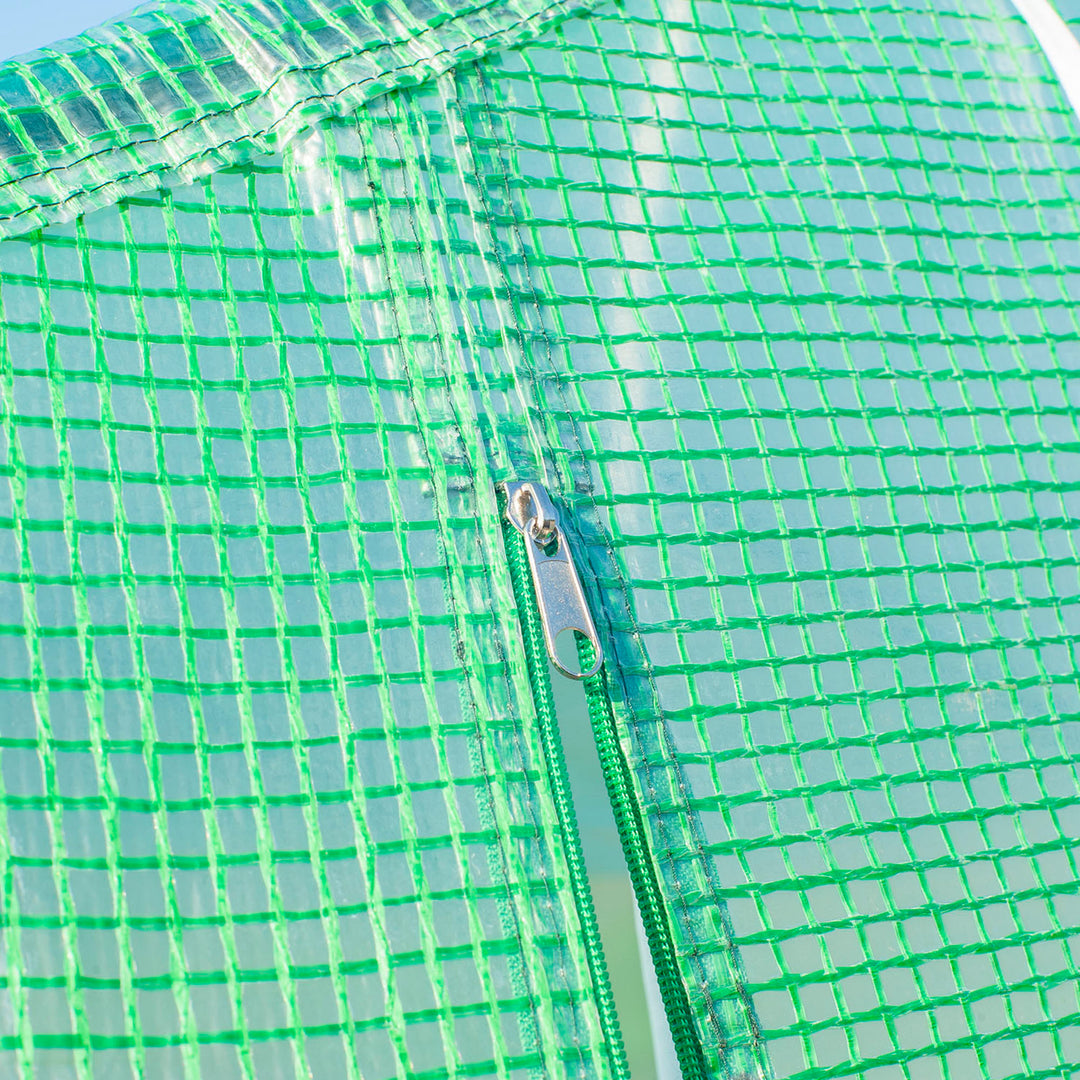MCL Polytunnel Greenhouse with Windows and Door, Walk in Greenhouse for Garden, Backyard (6 x 3 M)