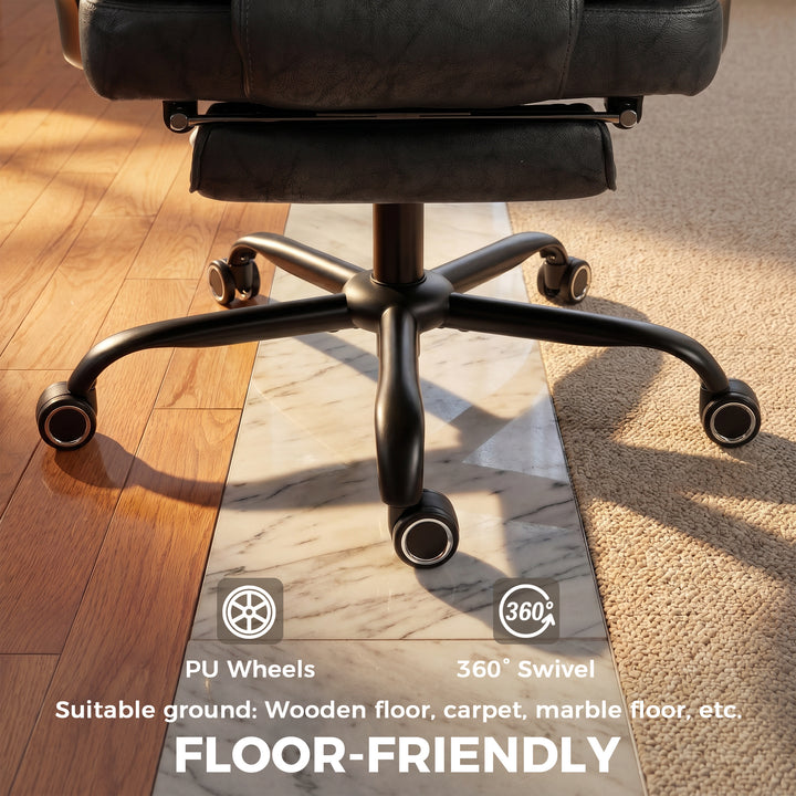Executive Office Chair, Leathaire Big and Tall Office Chair 180 kg wit