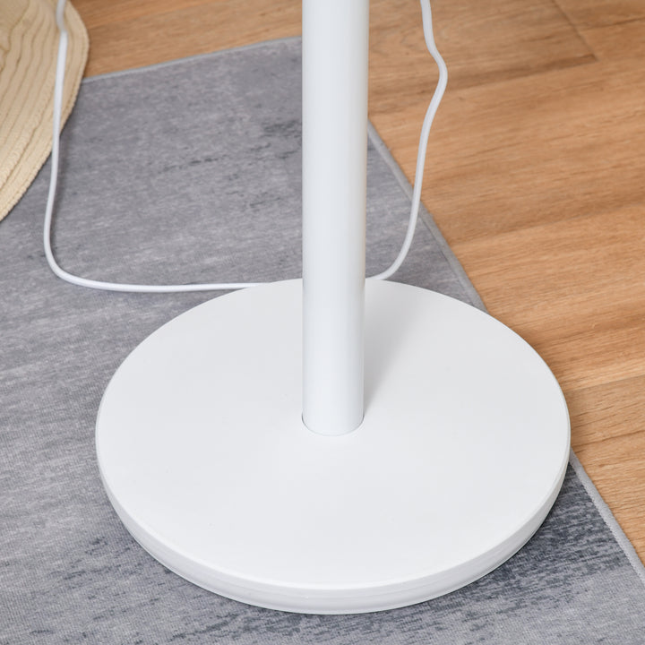 9'' Air Circulator Fan 3 Speed, 70° Oscillation 90° Vertical Tilt, Carry Handle, Pedestal Fan, Pedestal Fan for Living Room, Bedroom, Office, White and Black