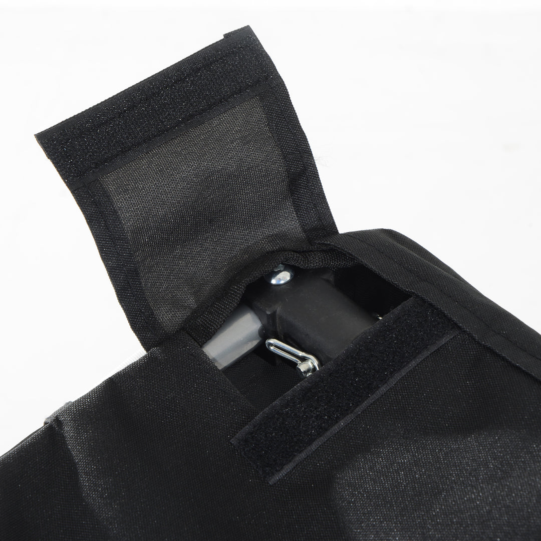 MCL Steel Dog Bike Trailer Pet Cart Carrier for Bicycle Kit Water Resistant with Hitch Coupler Travel White and Black