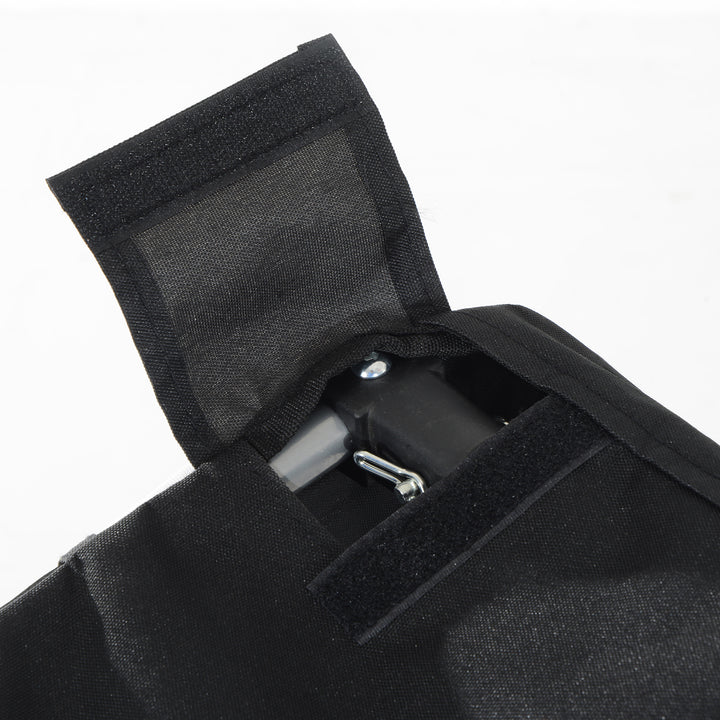 MCL Steel Dog Bike Trailer Pet Cart Carrier for Bicycle Kit Water Resistant with Hitch Coupler Travel White and Black