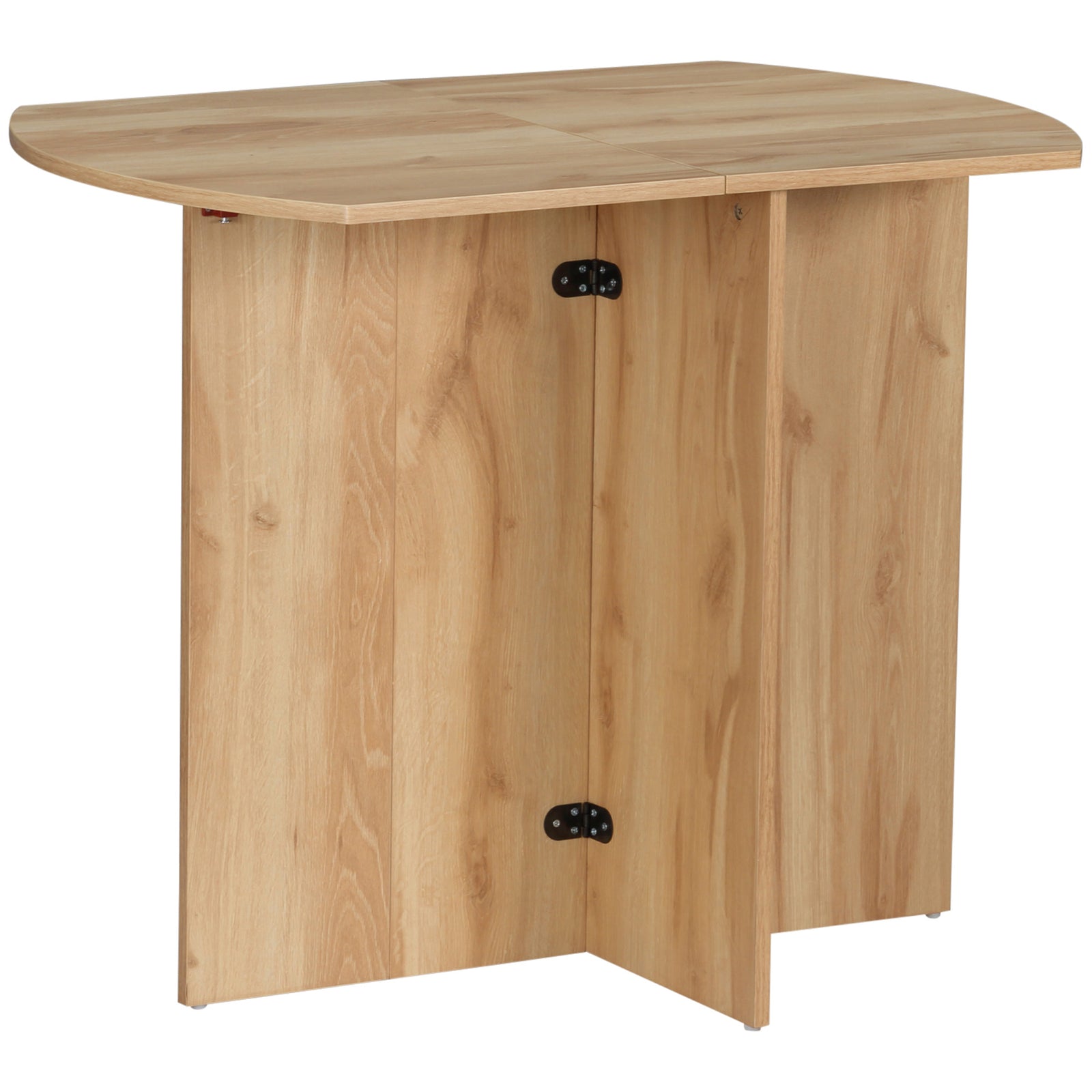 Four-Person Drop Leaf Dining Table - Wood-Effect