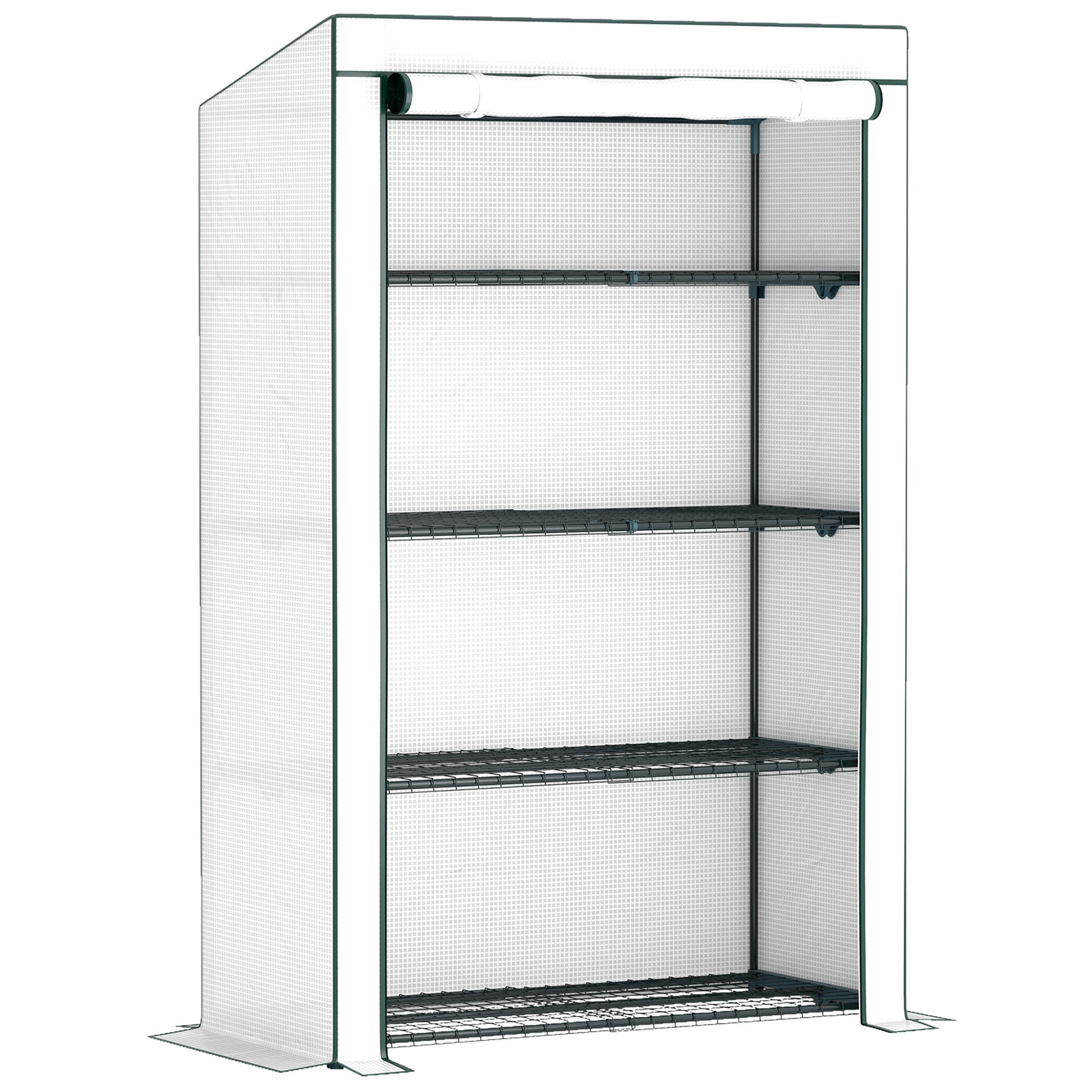 Four-Tier Mini Greenhouse - Green/White