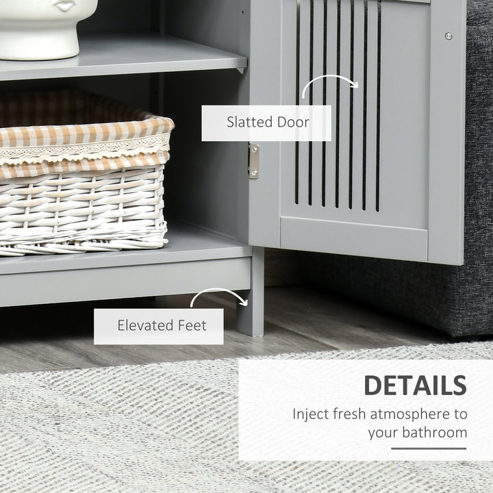 Modern Bathroom Floor Cabinet - Grey
