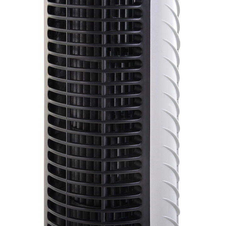 31" Oscillating Tower Fan with Remote Control, 7.5H Timer, 3 Speed 3 Modes, Electric Floor Standing Cooling Fan for Home Bedroom Office, Silver