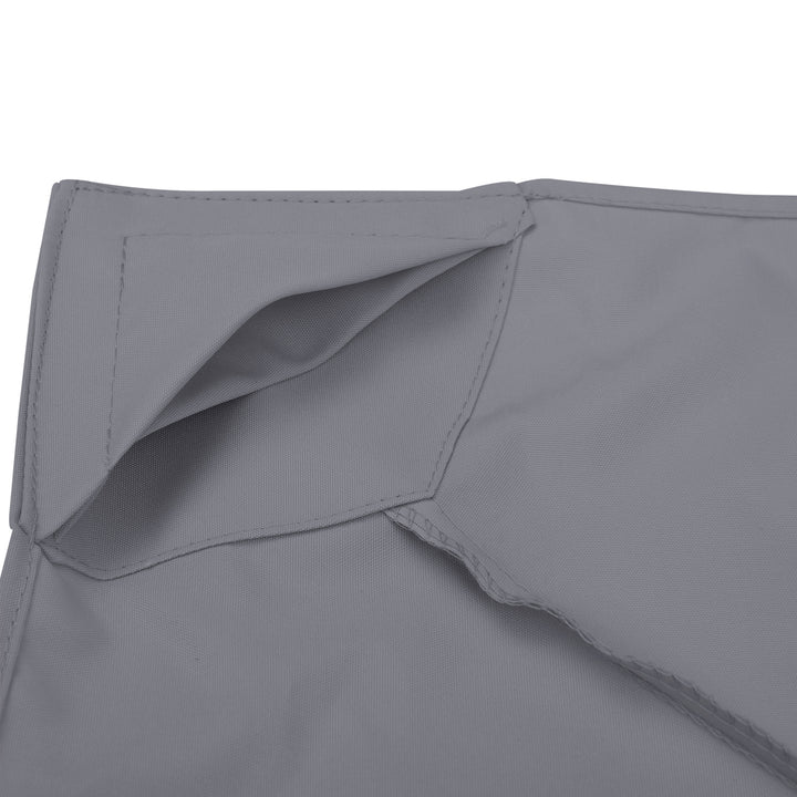 3(m) Gazebo Top Cover Double Tier Canopy Replacement Pavilion Roof Deep Grey