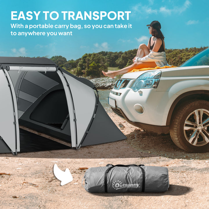 4-6 Man UV Protection Camping Tent - Charcoal Grey and White