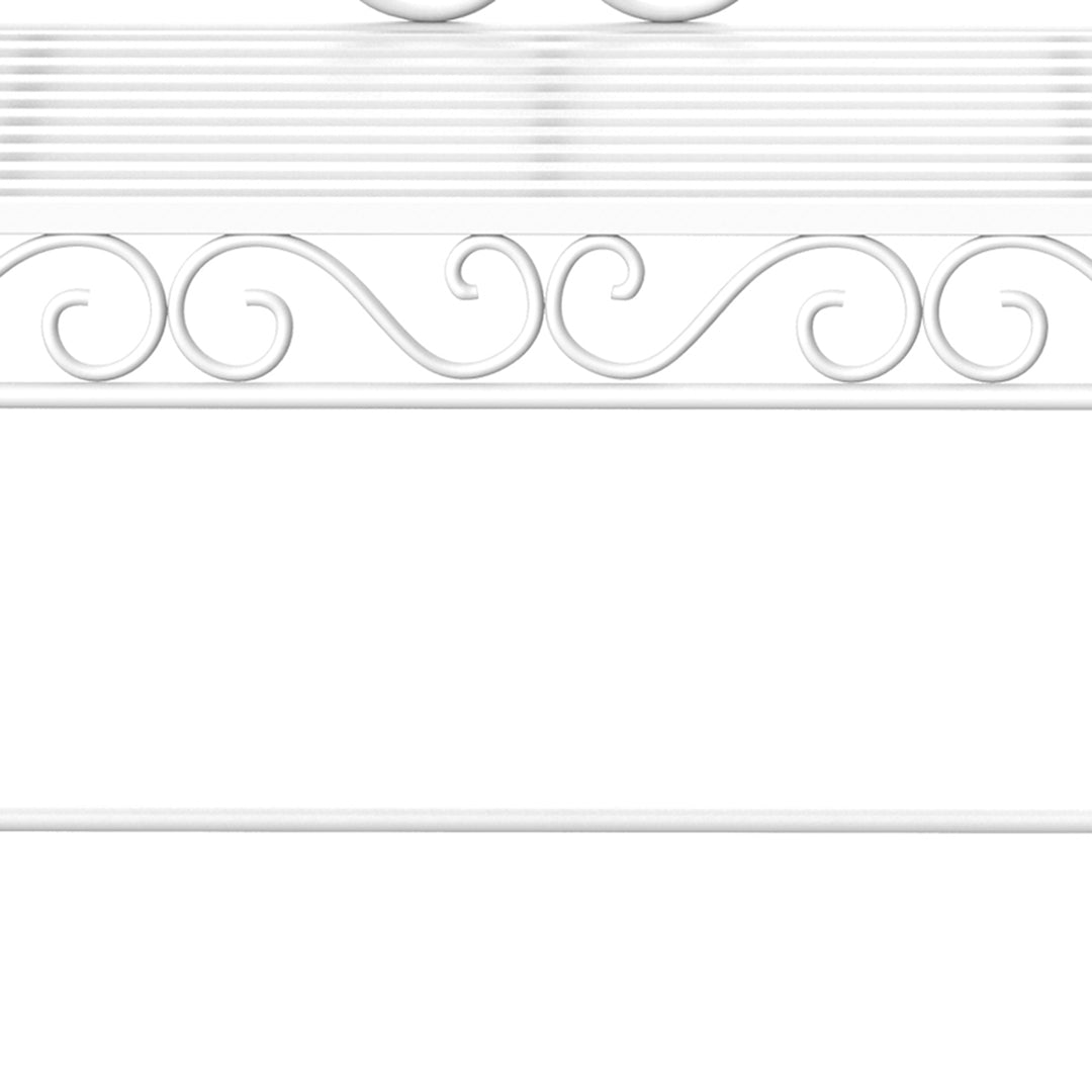 Heavy-Duty Garden Bench-White