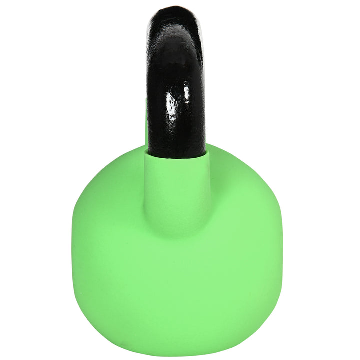 MCL Soft Kettlebell, 12kg Kettle Bell with Non-Slip Handle for Home Gym Weight Lifting and Strength Training, Green