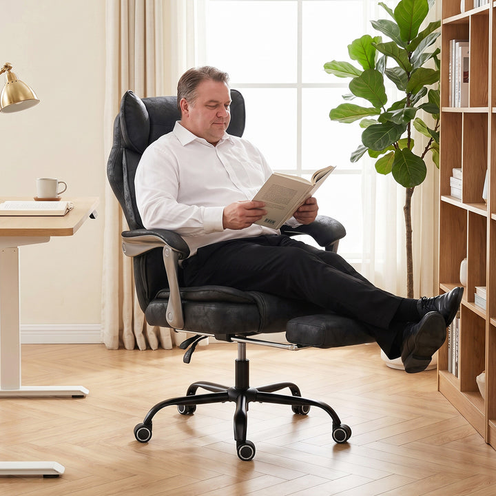 Executive Office Chair, Leathaire Big and Tall Office Chair 180 kg wit