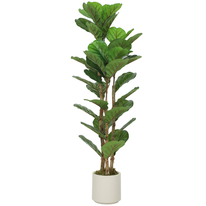 120cm Artificial Fiddle Leaf Fig Tree - Green