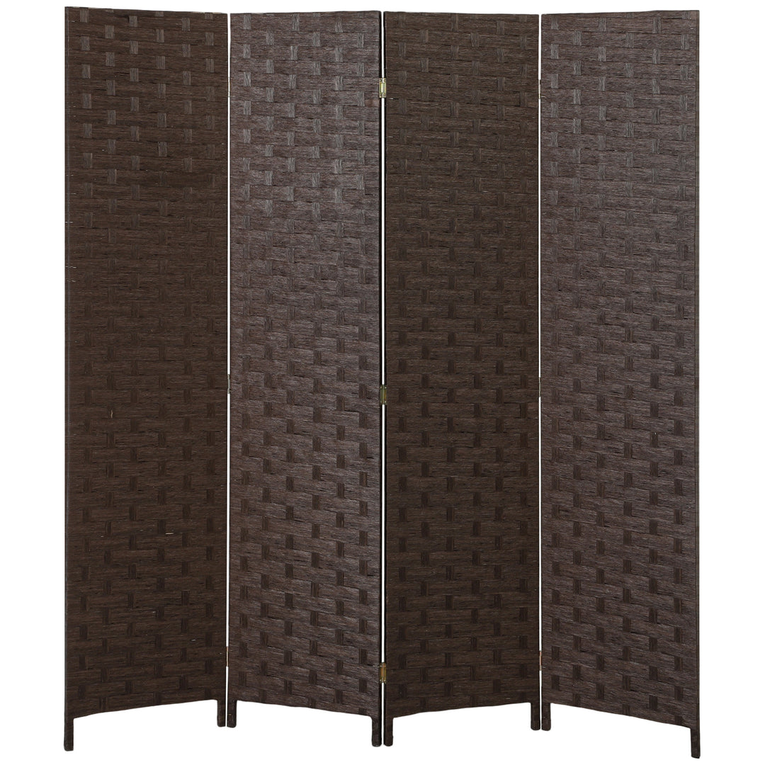 Wave Fibre Freestanding Folding Privacy Screen Panels, Room Divider, D