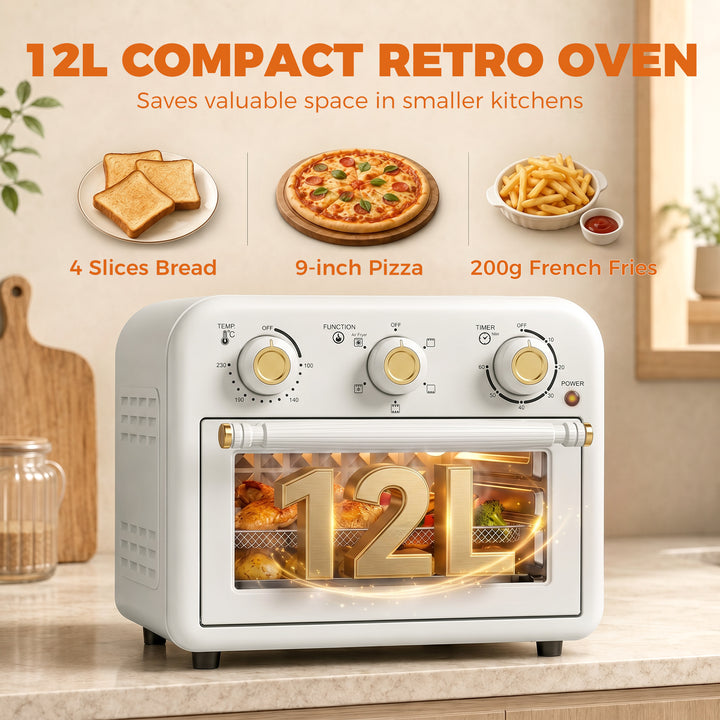 Air Fryer Toaster Oven, Convection Countertop Oven, with Adjustable Te