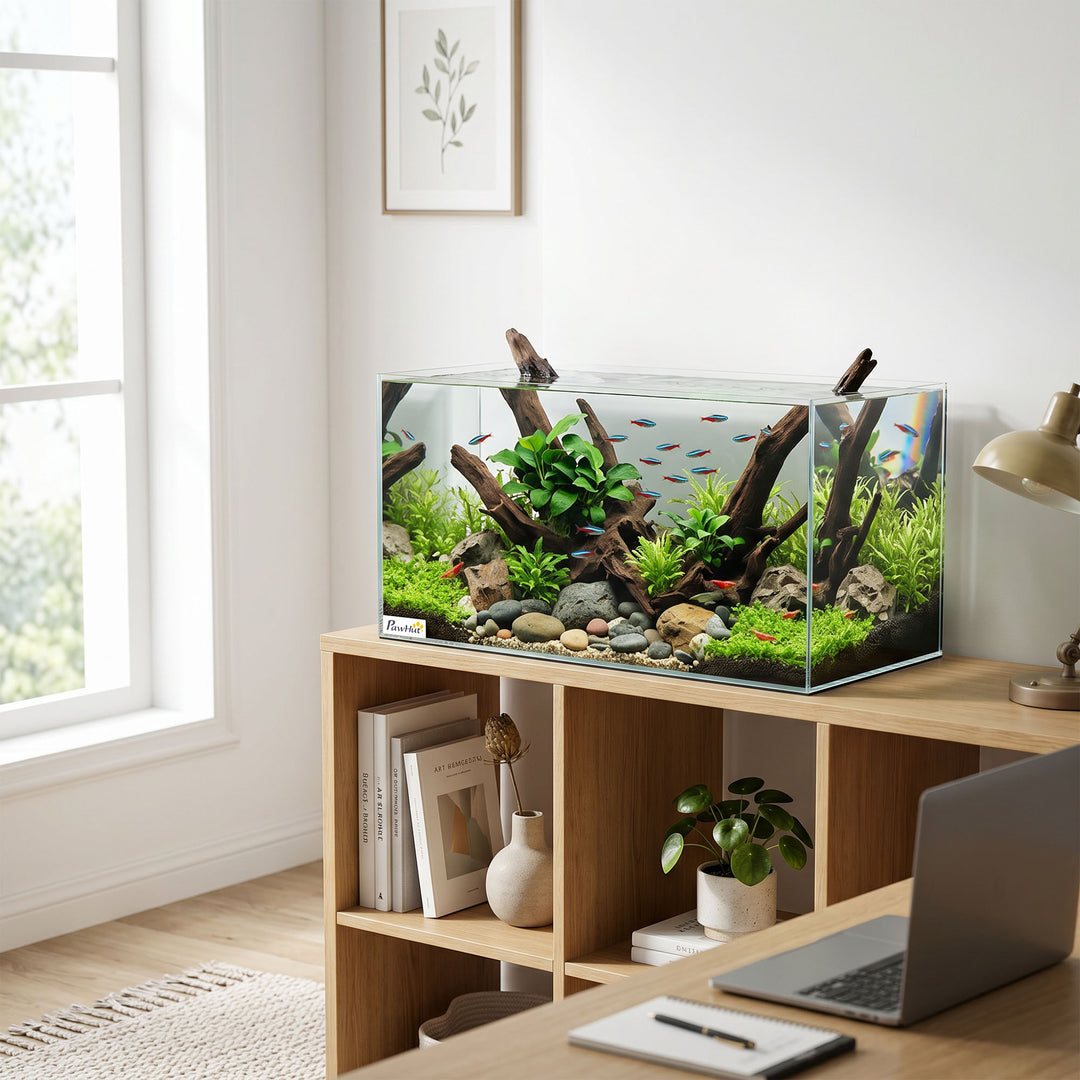 Fish Tank Bare Glass for DIY Glass Aquarium with Protective Base Mat 5
