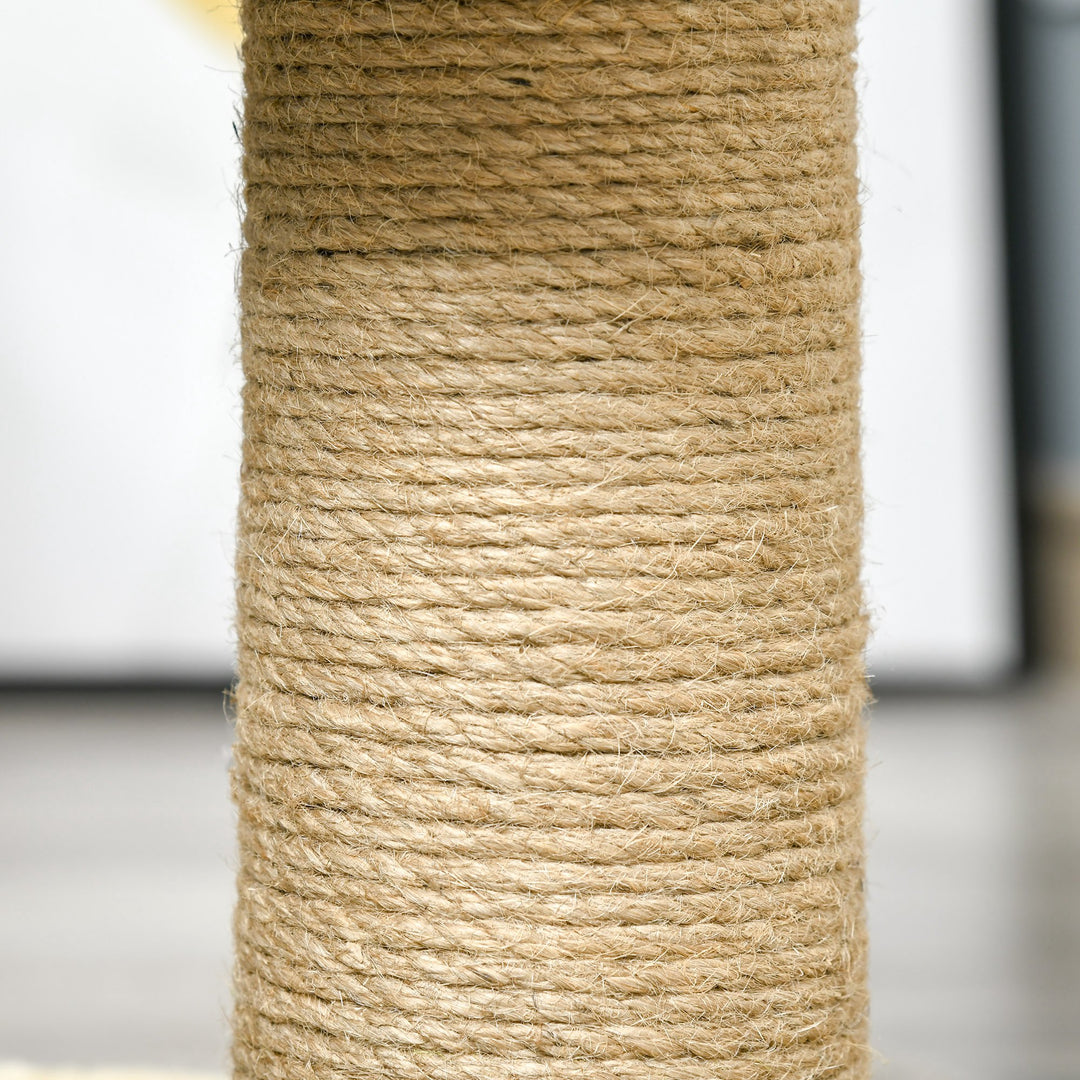 56cm Cat Tree for Indoor Cats, with Scratching Post, Tunnel, Toy Ball - Beige