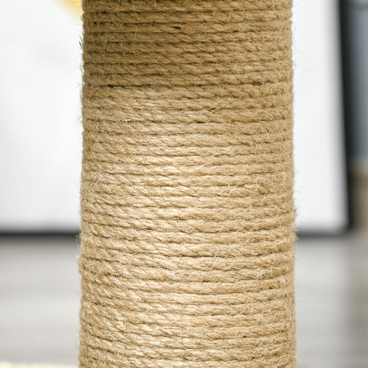 56cm Cat Tree for Indoor Cats, with Scratching Post, Tunnel, Toy Ball - Beige