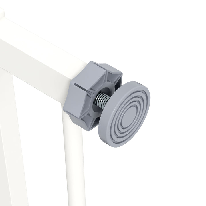 Adjustable Safety Gate w/ One Extensions, Four Adjustable Screws, White