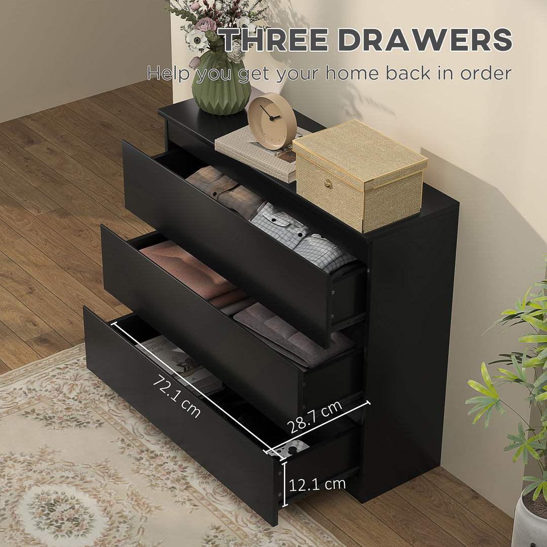 MCL Chest of Three Drawers - Black