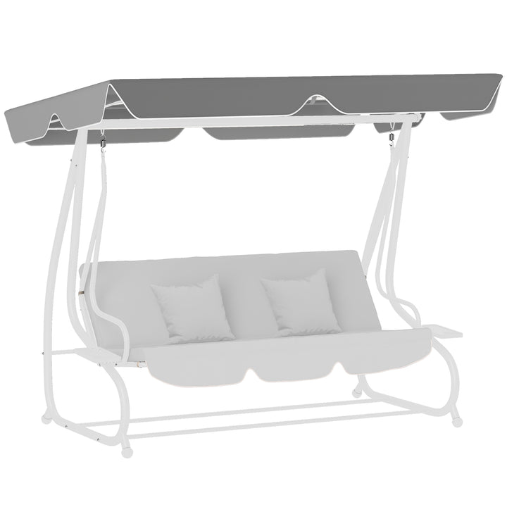 145 x 200Wcm Swing Chair Canopy Replacement - Dark Grey