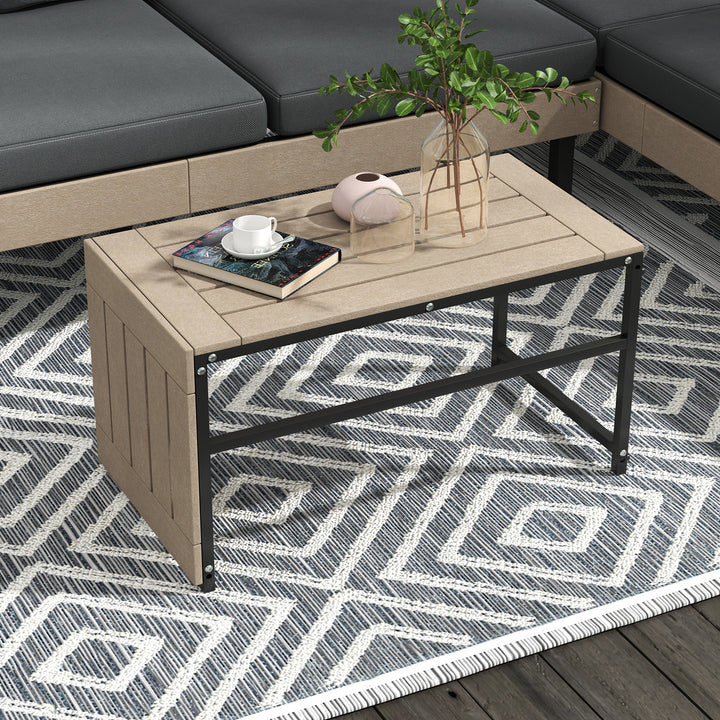 Three-Piece 'L' Garden Sofa Set - Grey