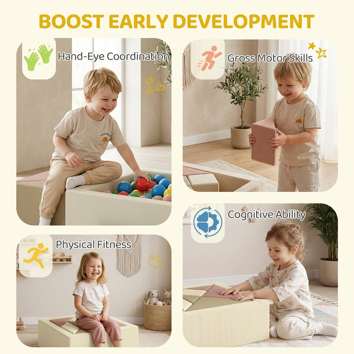 Soft Play 9 Piece Foam Climbing Blocks Soft Play Set with Tangram Play