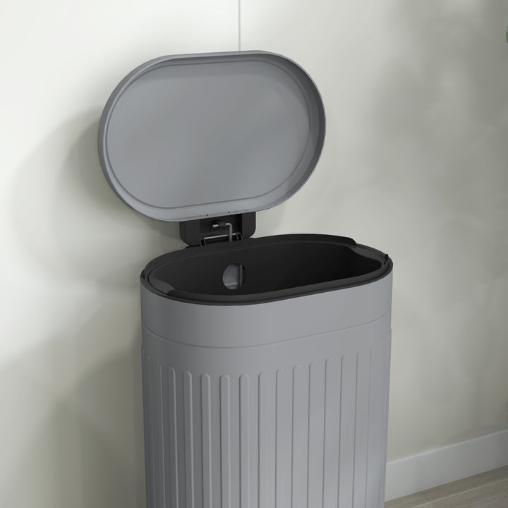 30L Metal Kitchen Bin, with Soft-Close Lid - Grey