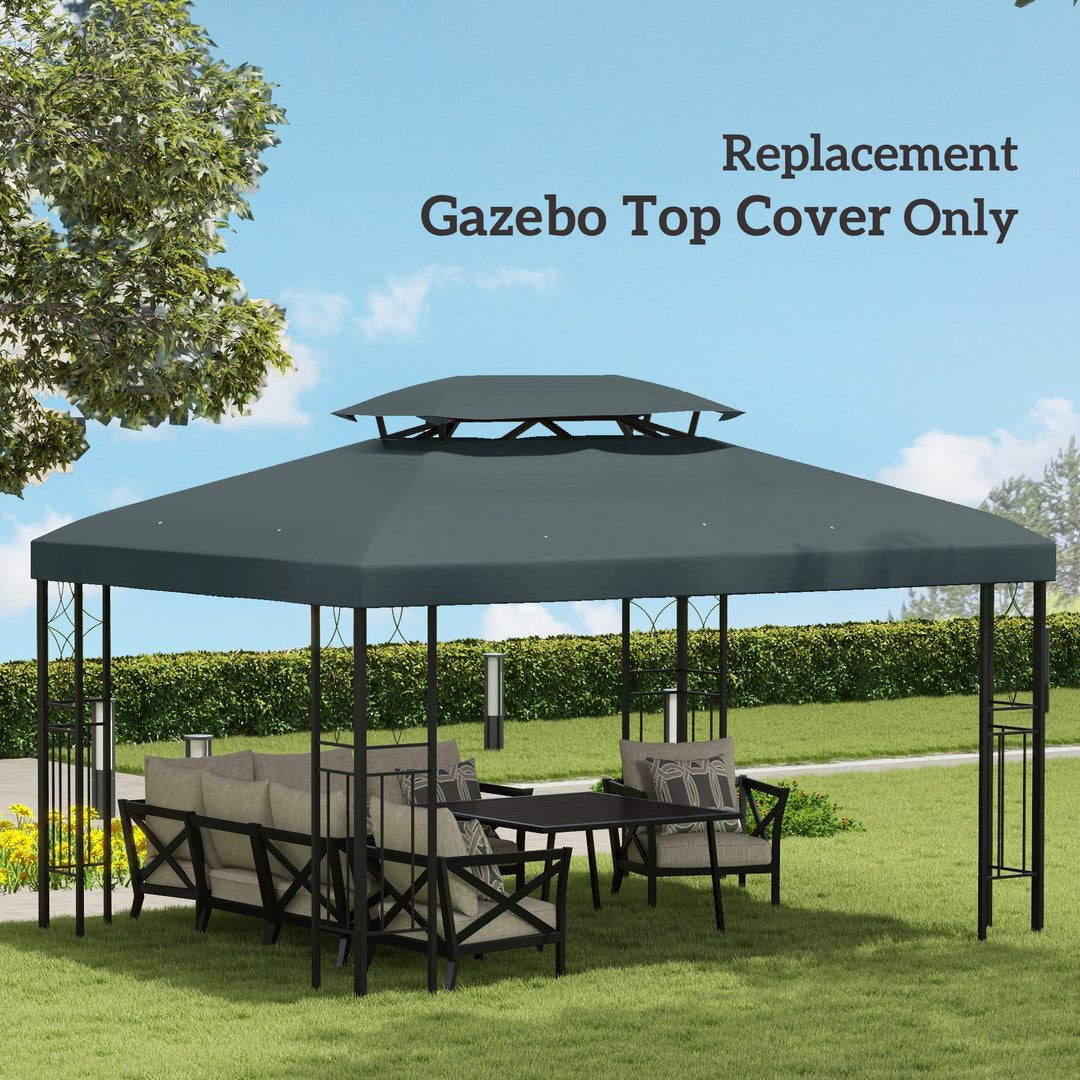 Gazebo Roof Replacement, for 3 x 4m Frames - Grey